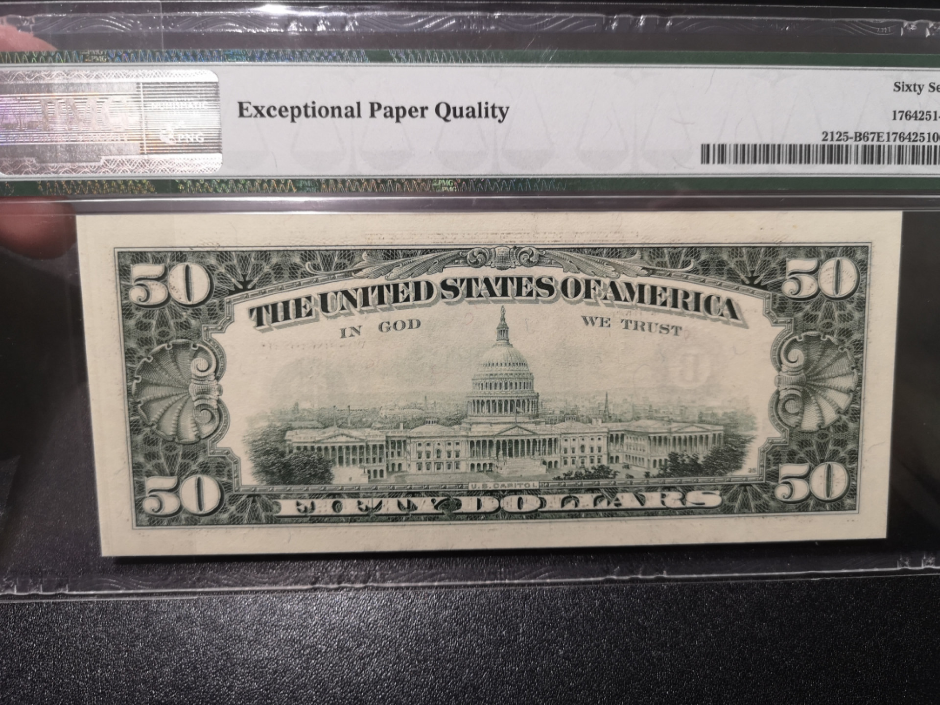 《外钞收藏家》第一百五十三期拍卖（本期94件） 1993年小头50美元 PMG67