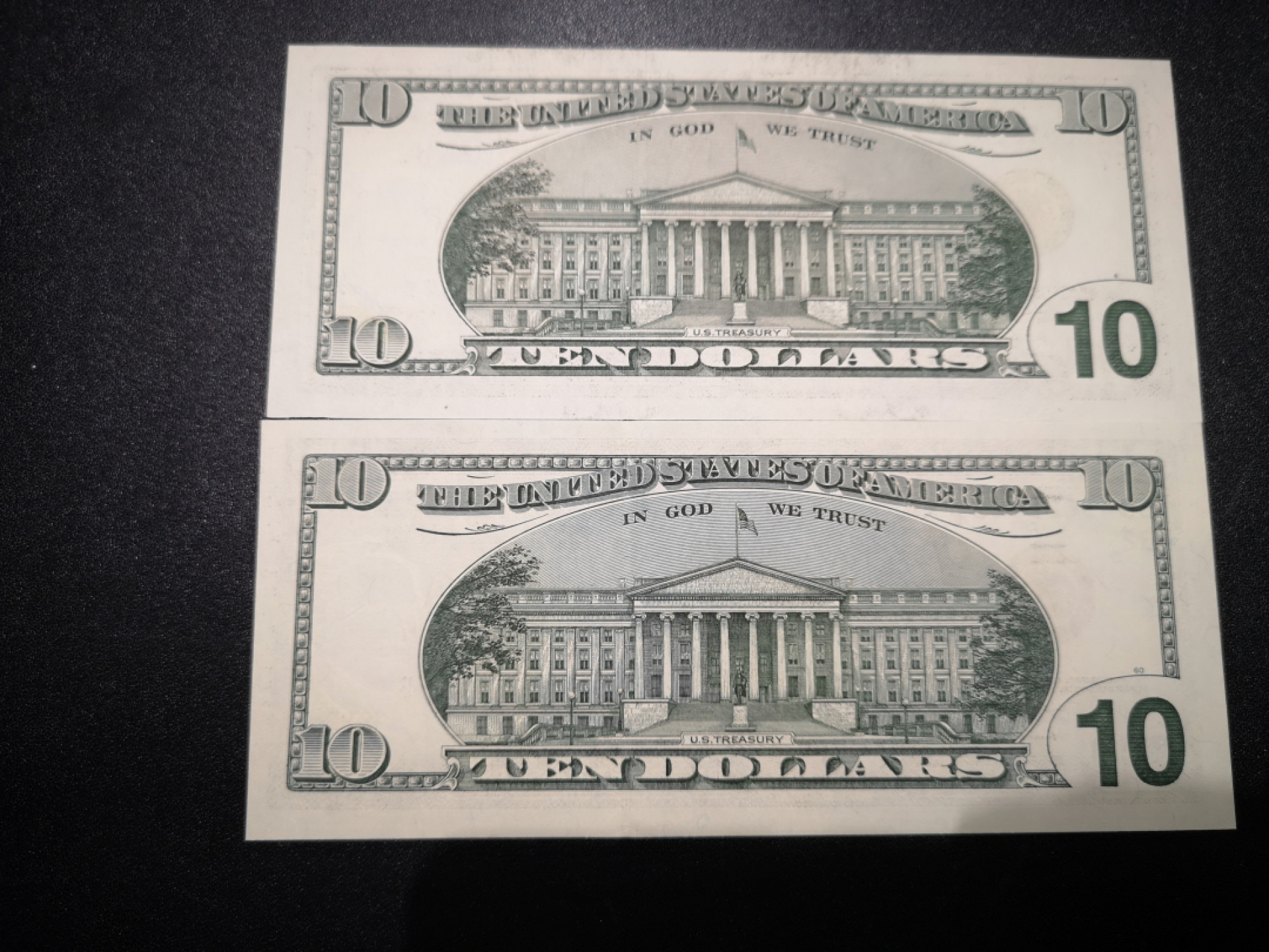 《外钞收藏家》第一百五十三期拍卖（本期94件） 大头10美元 两个年份 全新UNC