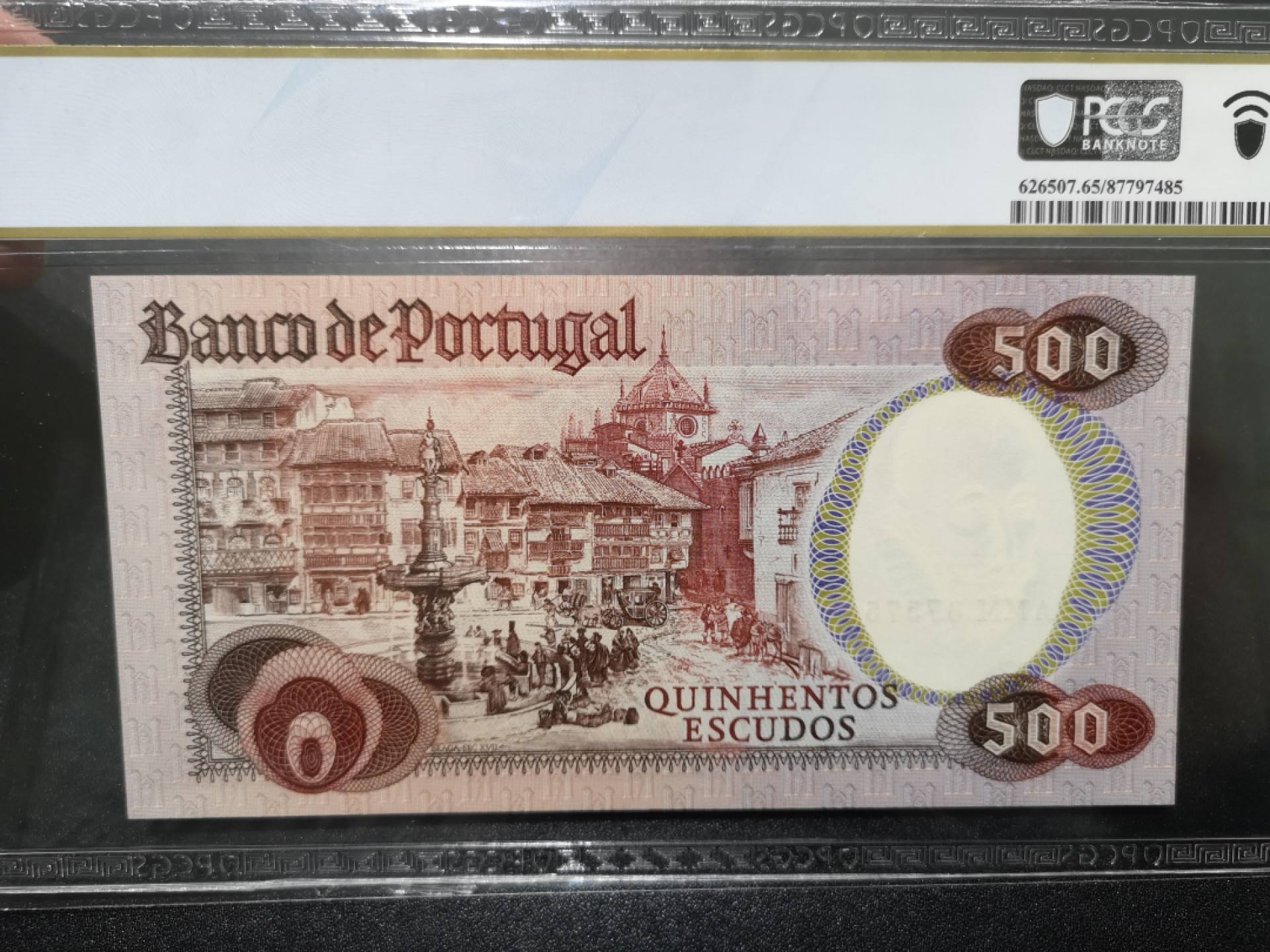 《外钞收藏家》第一百五十三期拍卖（本期94件） 1979年葡萄牙500 PCGS65