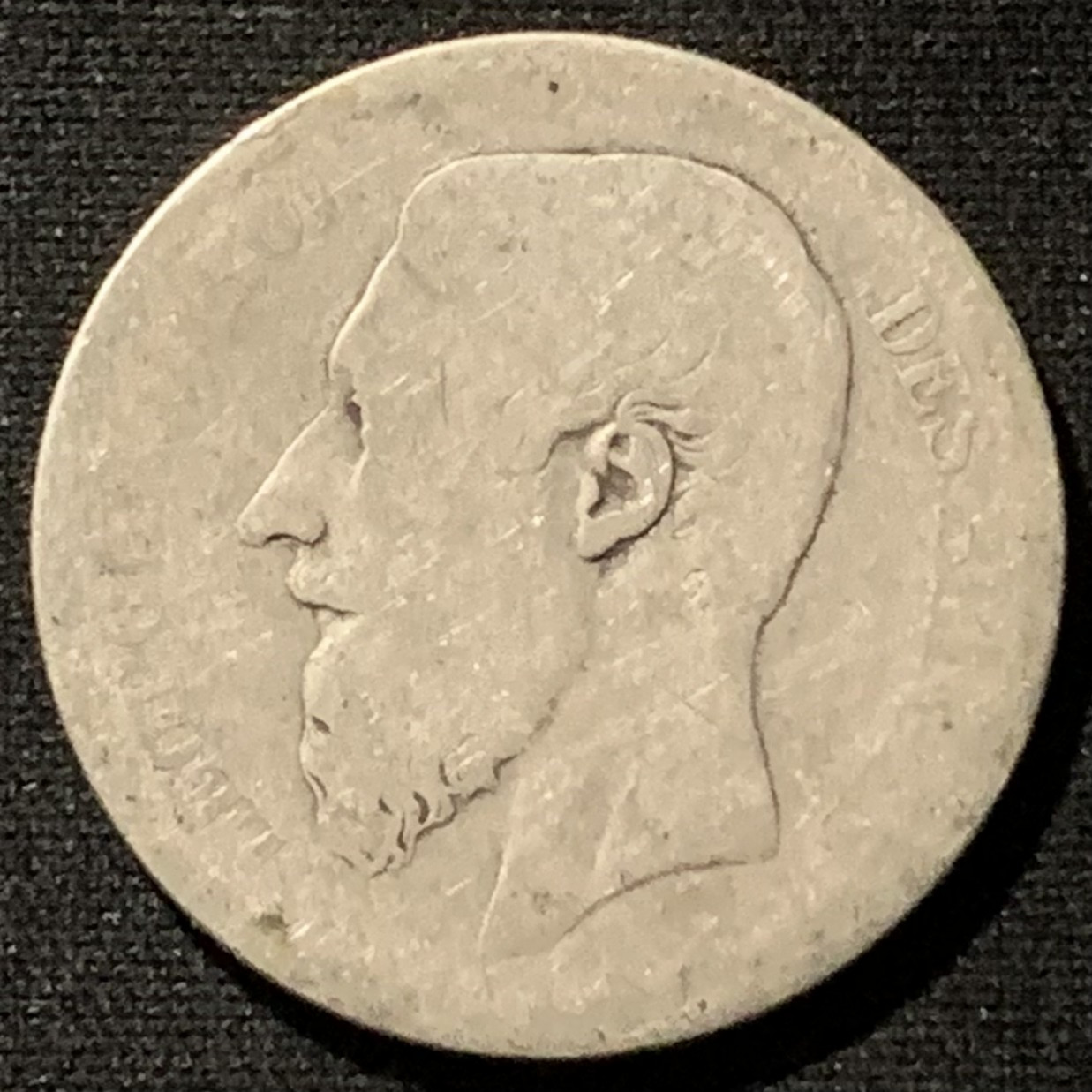 紫瑗钱币——第157期拍卖 比利时 1866年 利奥波德二世 2法郎 10克 0.835银