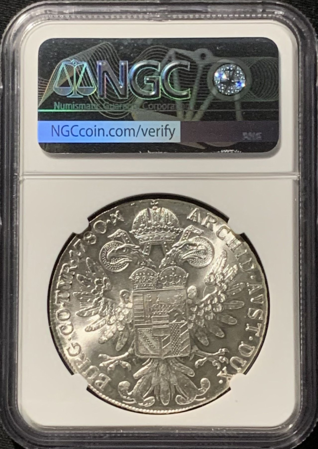 紫瑗钱币——第157期拍卖 奥匈帝国 1780年 特蕾莎·玛格丽特 1泰勒 银币 NGC MS64