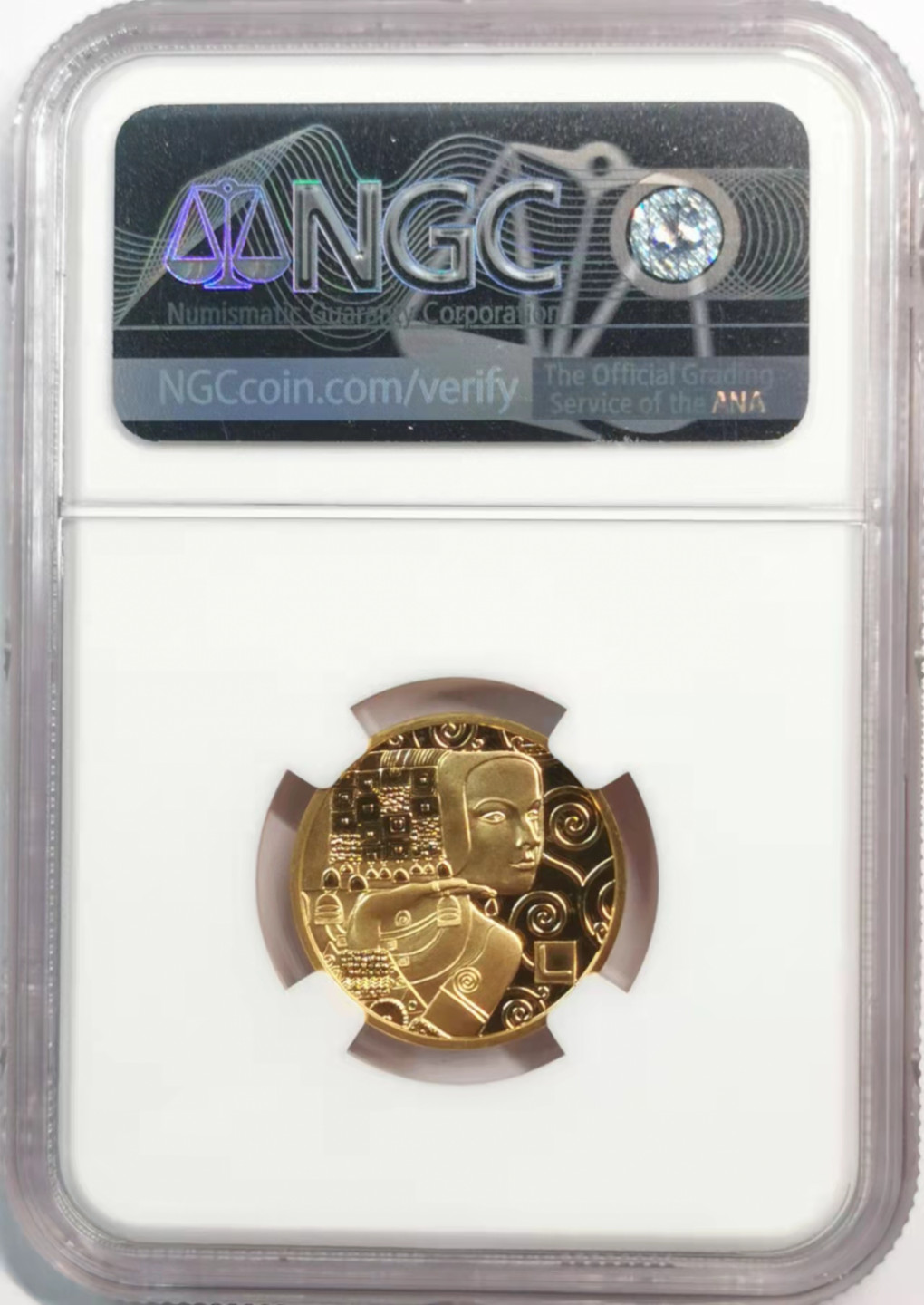 凡希社世界钱币微拍第一百八十一期 荐！2013奥地利克里姆特名画50欧元金币NGC-PF70UC原盒证书 克劳斯世界最佳/最佳艺术双项大奖！