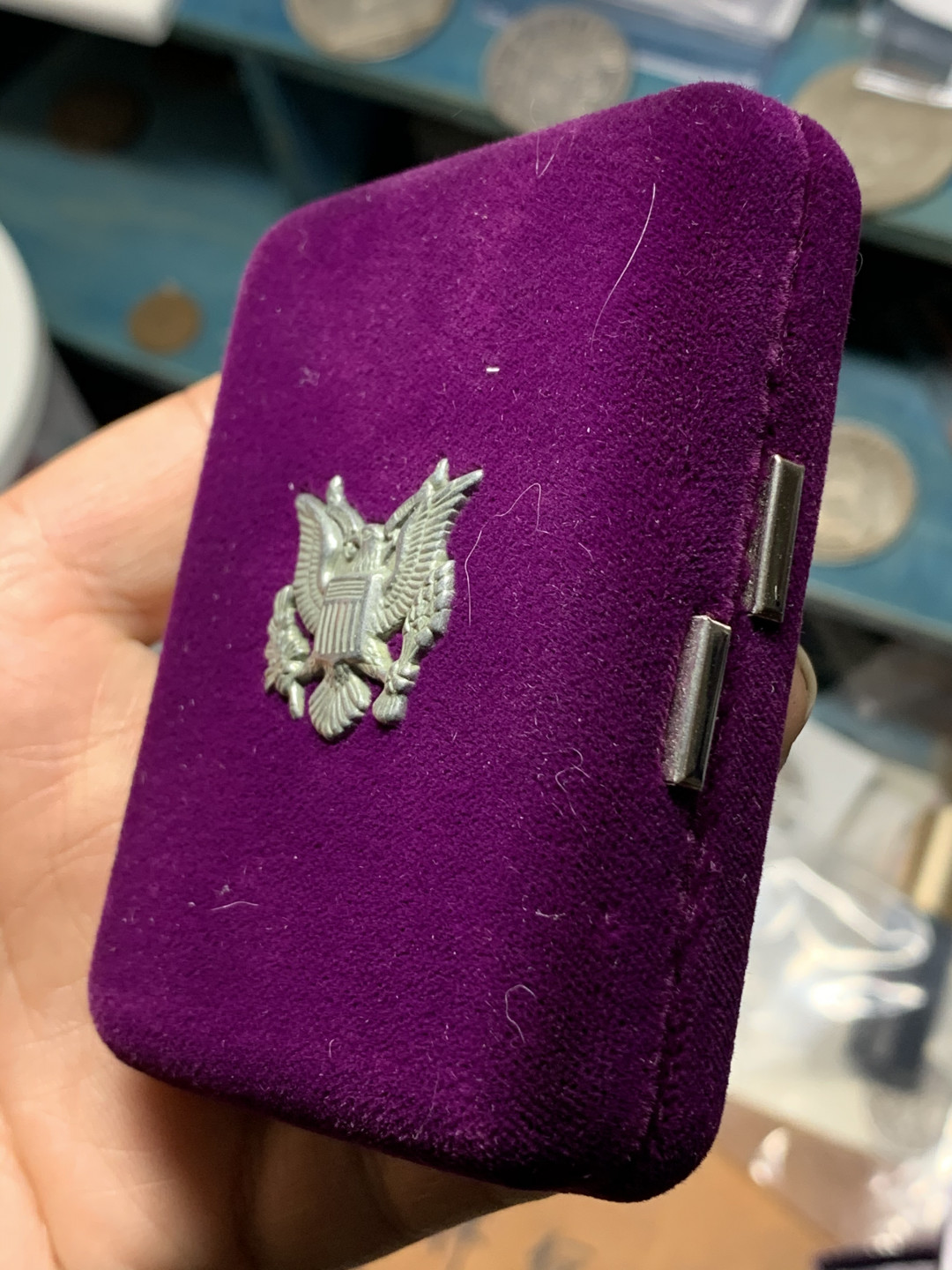 《竞宝斋》钱币微拍-第21场-本周日，周一2场连拍（全场顺丰包邮） 美国 1987年 1美元 行走女神精制银币 原盒证书