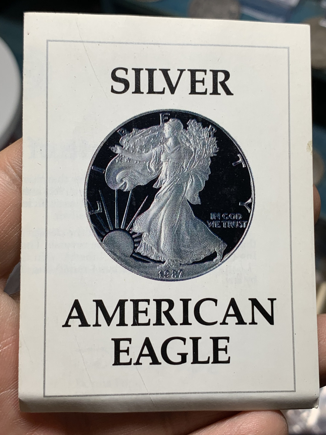 《竞宝斋》钱币微拍-第21场-本周日，周一2场连拍（全场顺丰包邮） 美国 1987年 1美元 行走女神精制银币 原盒证书