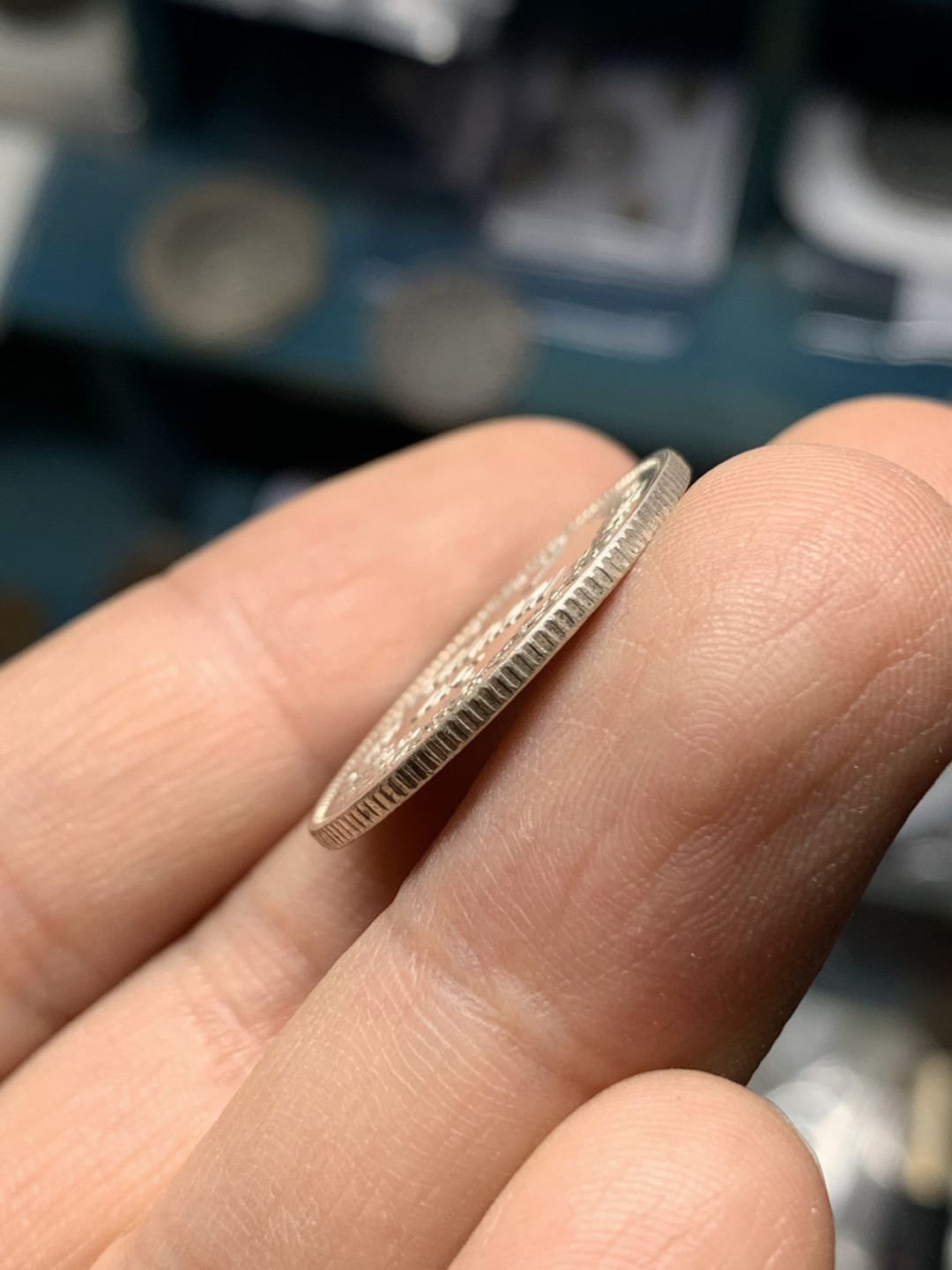 《竞宝斋》钱币微拍-第21场-本周日，周一2场连拍（全场顺丰包邮） 1915年 俄属芬兰 尼古拉二世1马克银币，UNC品少见