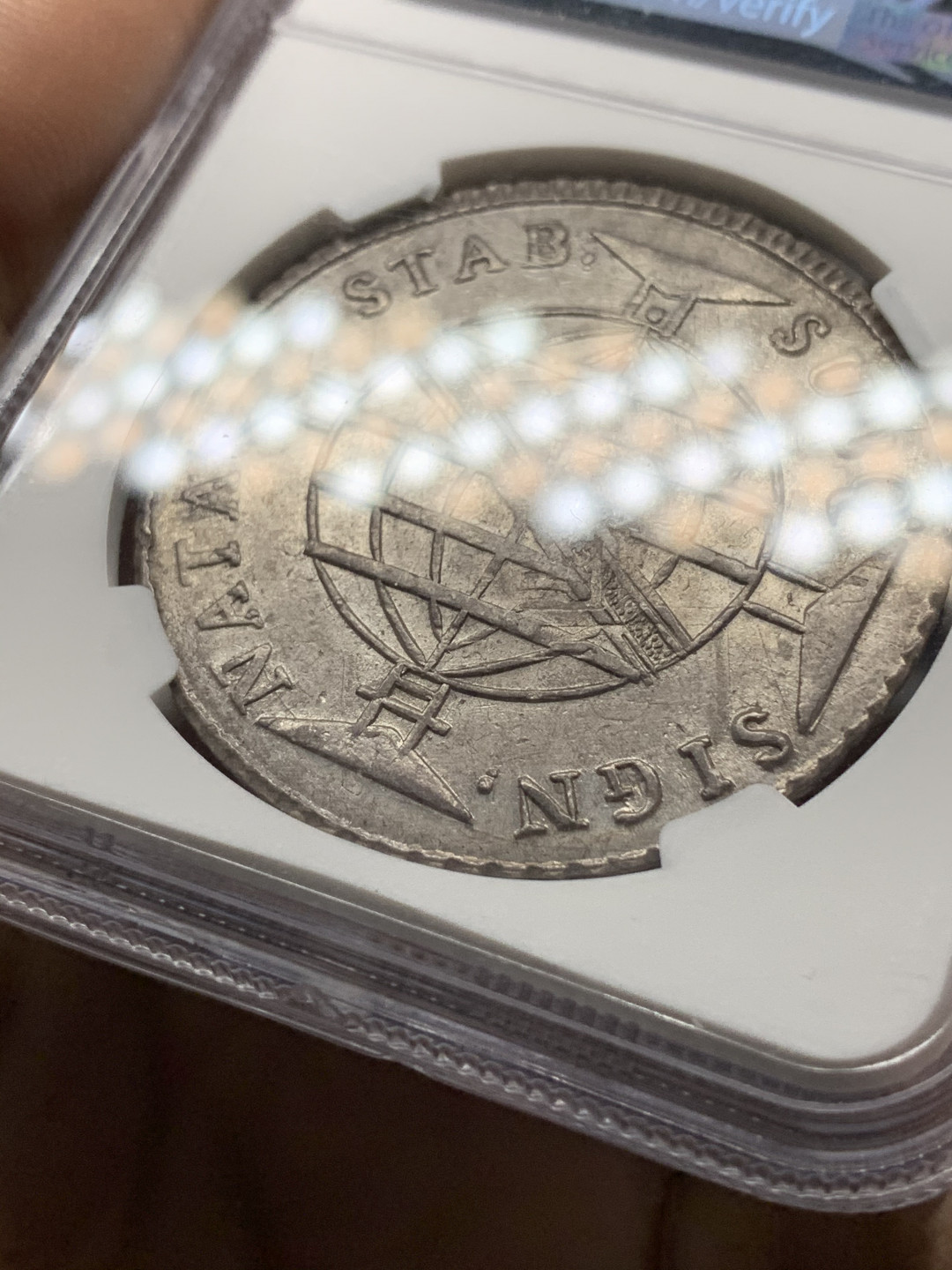 《竞宝斋》钱币微拍-第21场-本周日，周一2场连拍（全场顺丰包邮） NGC-MS62 巴西1816年960R经典欧洲包浆