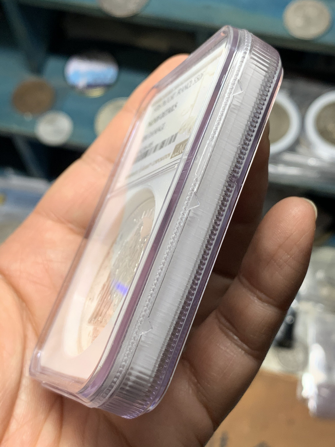 《竞宝斋》钱币微拍-第21场-本周日，周一2场连拍（全场顺丰包邮） NGC-PROOFD 法国1976年大力神 加厚(PIEFORT) 50法郎 大银币 精制PROOF 非常稀少