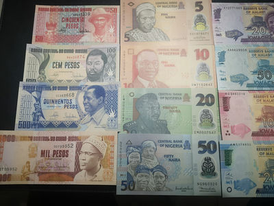 《外钞收藏家》第一百五十五期拍卖 双连拍第二场（本期59件）） - 几内亚比绍、尼日利亚、马拉维、刚果民主、索马里兰 每国三、四张小套 全新UNC