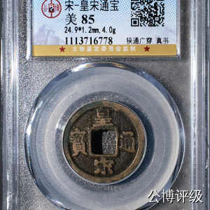宋钱公博85分专场（6） 宋—皇宋通宝（狭通广穿真书）