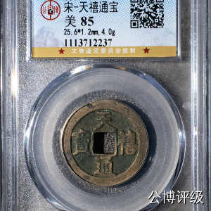 宋钱公博85分专场（6） 宋—天禧通宝