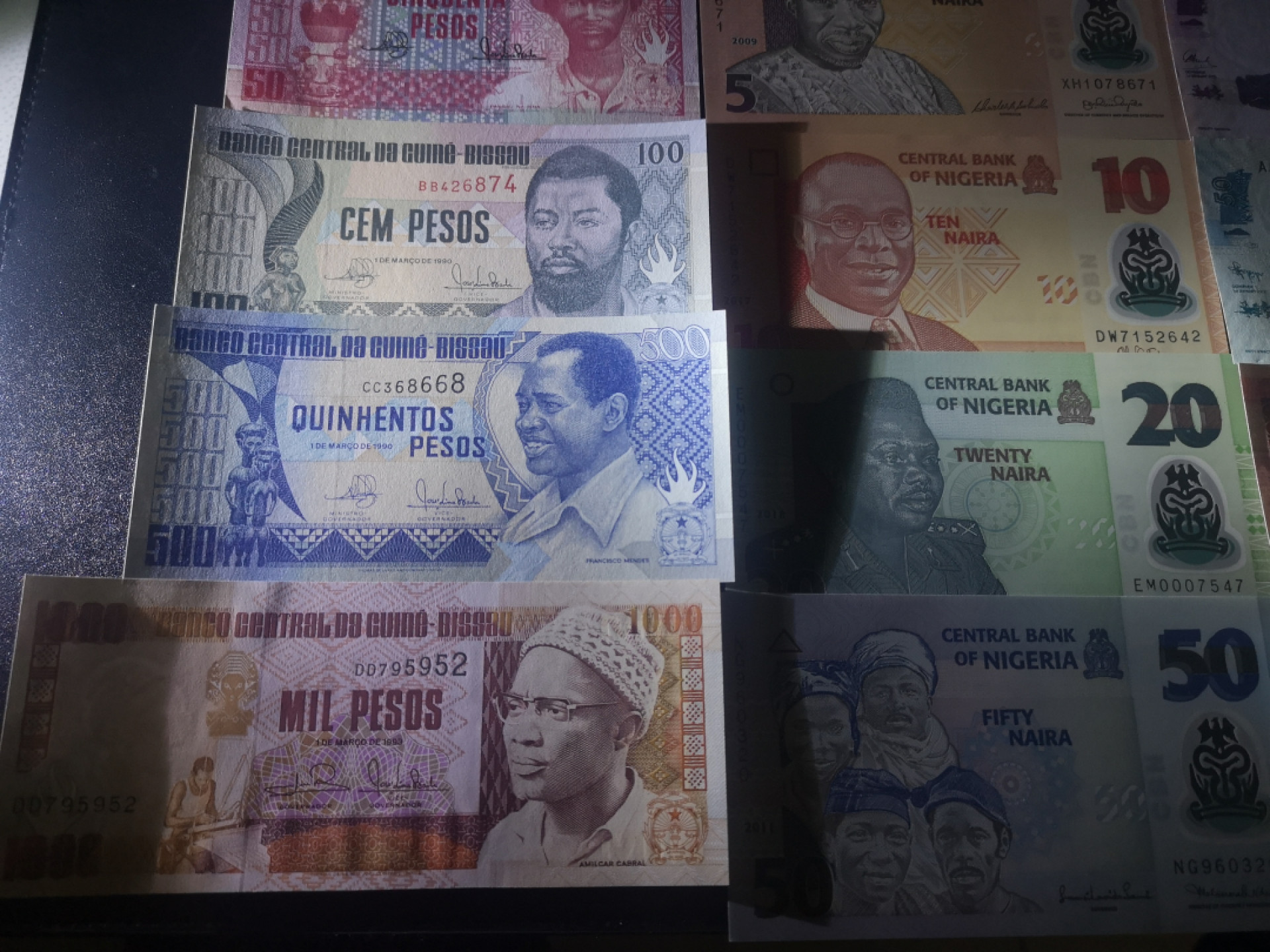 《外钞收藏家》第一百五十五期拍卖 双连拍第二场（本期59件）） 几内亚比绍、尼日利亚、马拉维、刚果民主、索马里兰 每国三、四张小套 全新UNC