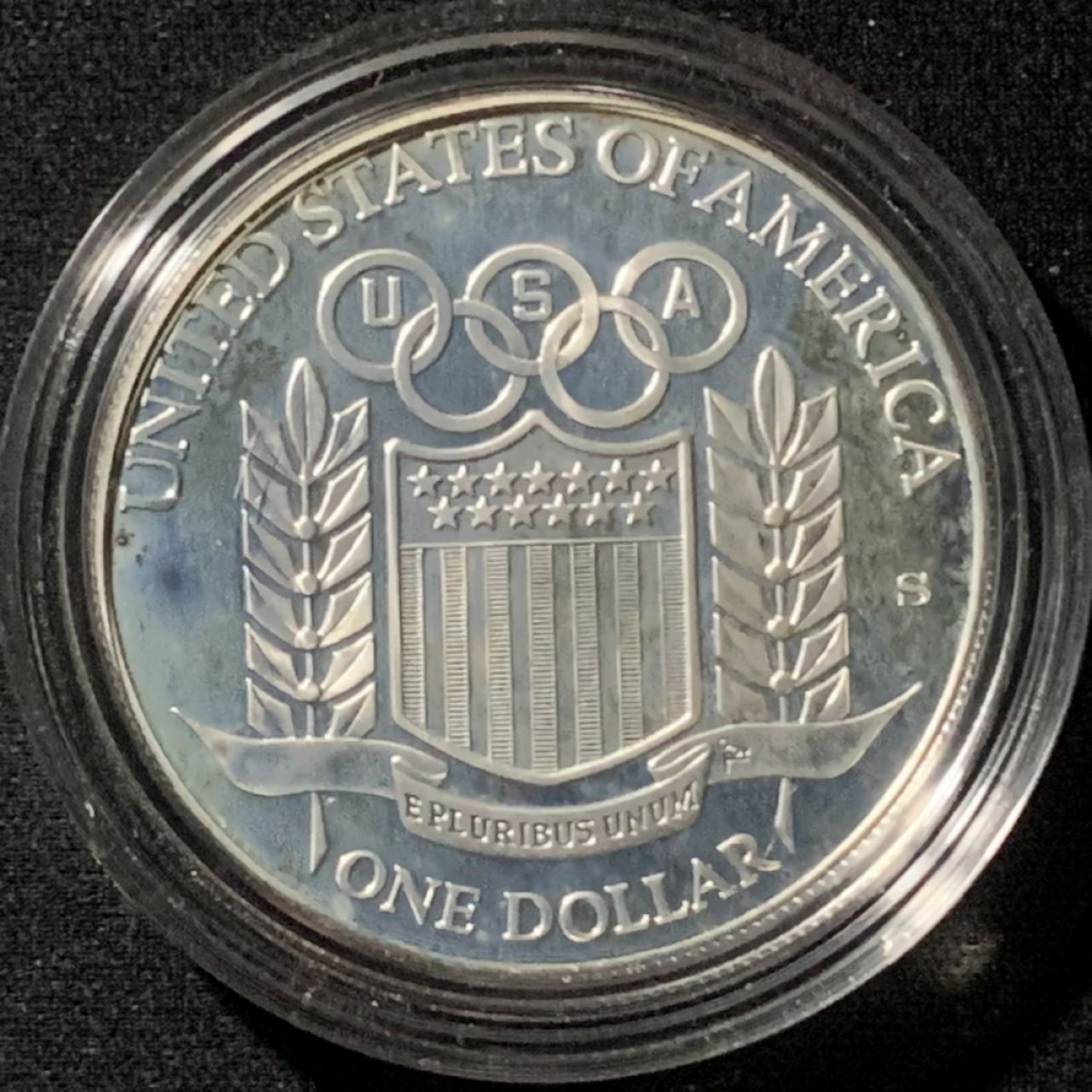 紫瑗钱币——第158期拍卖 美国 1992年 亚特兰大奥运会 棒球 1美元 26.73克 0.9银 精制