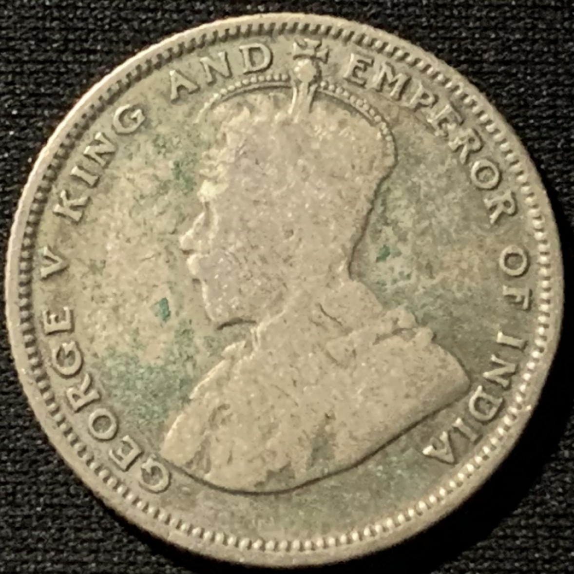 紫瑗钱币——第158期拍卖 海峡殖民地 1926年 乔治五世 20分 5.3克 0.6银