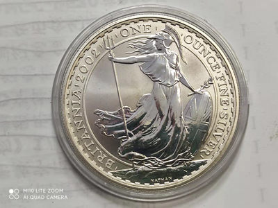 【海寧潮】拍卖第二期 - 【海寧潮】英国2002年不列颠女神1盎司纯银纪念银币