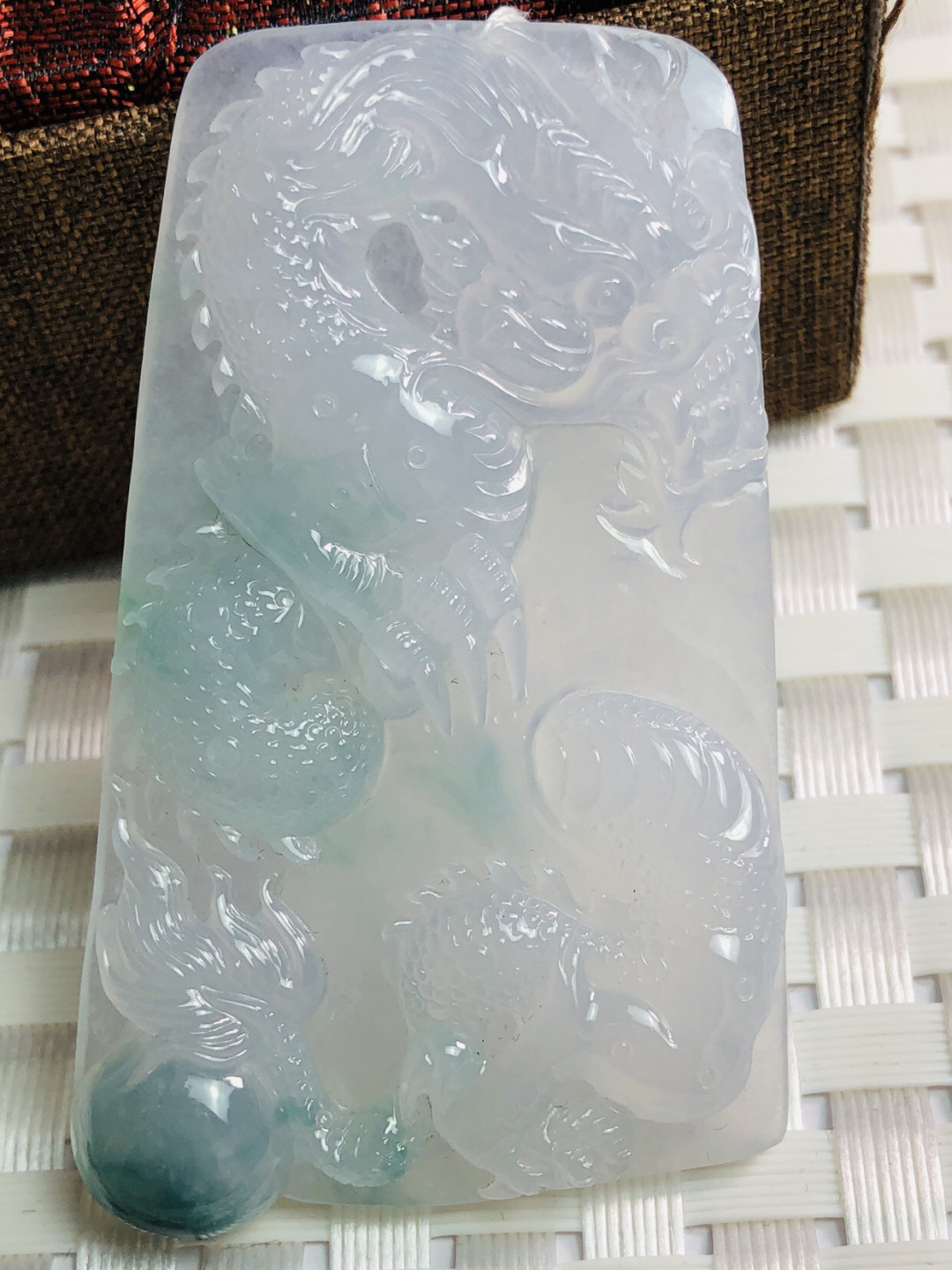 精品评级币，精品翡翠 天然翡翠冰种龙牌吊坠精品万年保真