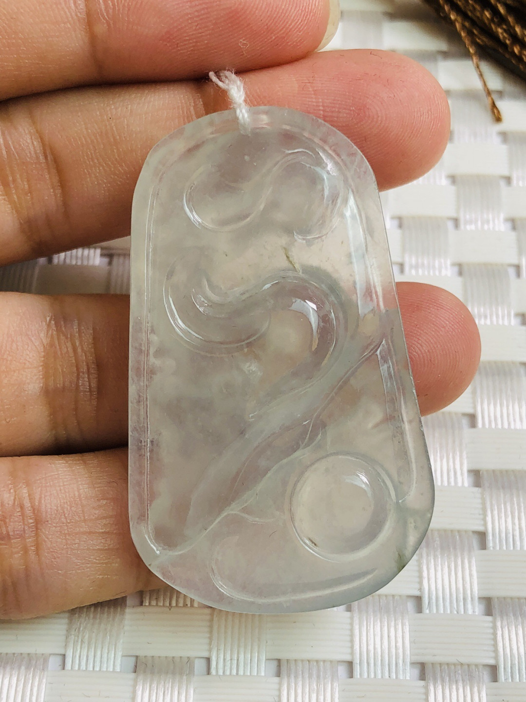 精品评级币，精品翡翠 天然翡翠冰种龙牌吊坠带证书