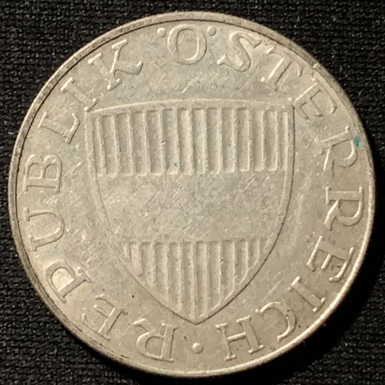 紫瑗钱币——第158期拍卖 奥地利 1957年 女神 10先令 7.5克 0.64银