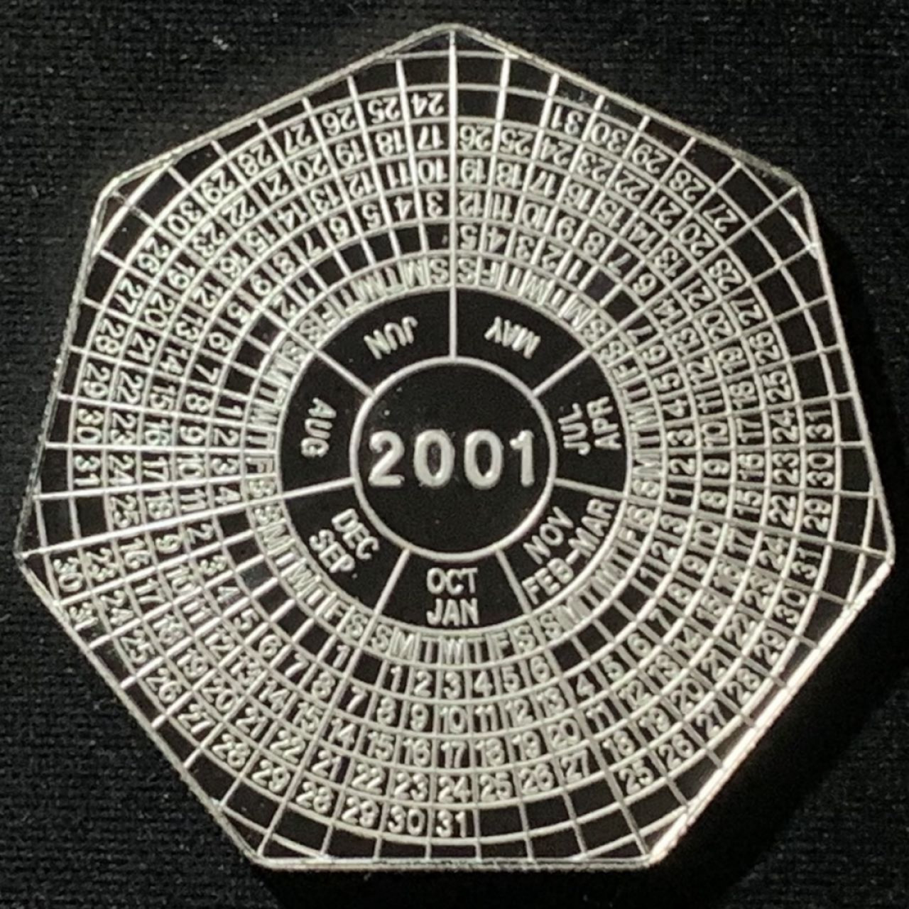 紫瑗钱币——第158期拍卖 赞比亚 2000年 千禧年纪念 4000克瓦查 31.1克 0.999银 精制 异形币