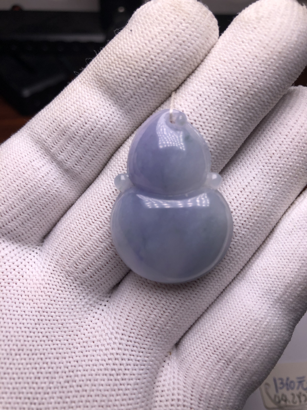 精品评级币，精品翡翠 天然翡翠紫罗兰葫芦吊坠，性价比之王