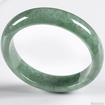 翡翠黄金缕，绣成歌舞衣 - 正装58-59圈口 老坑满绿缅甸宽版正装手镯 