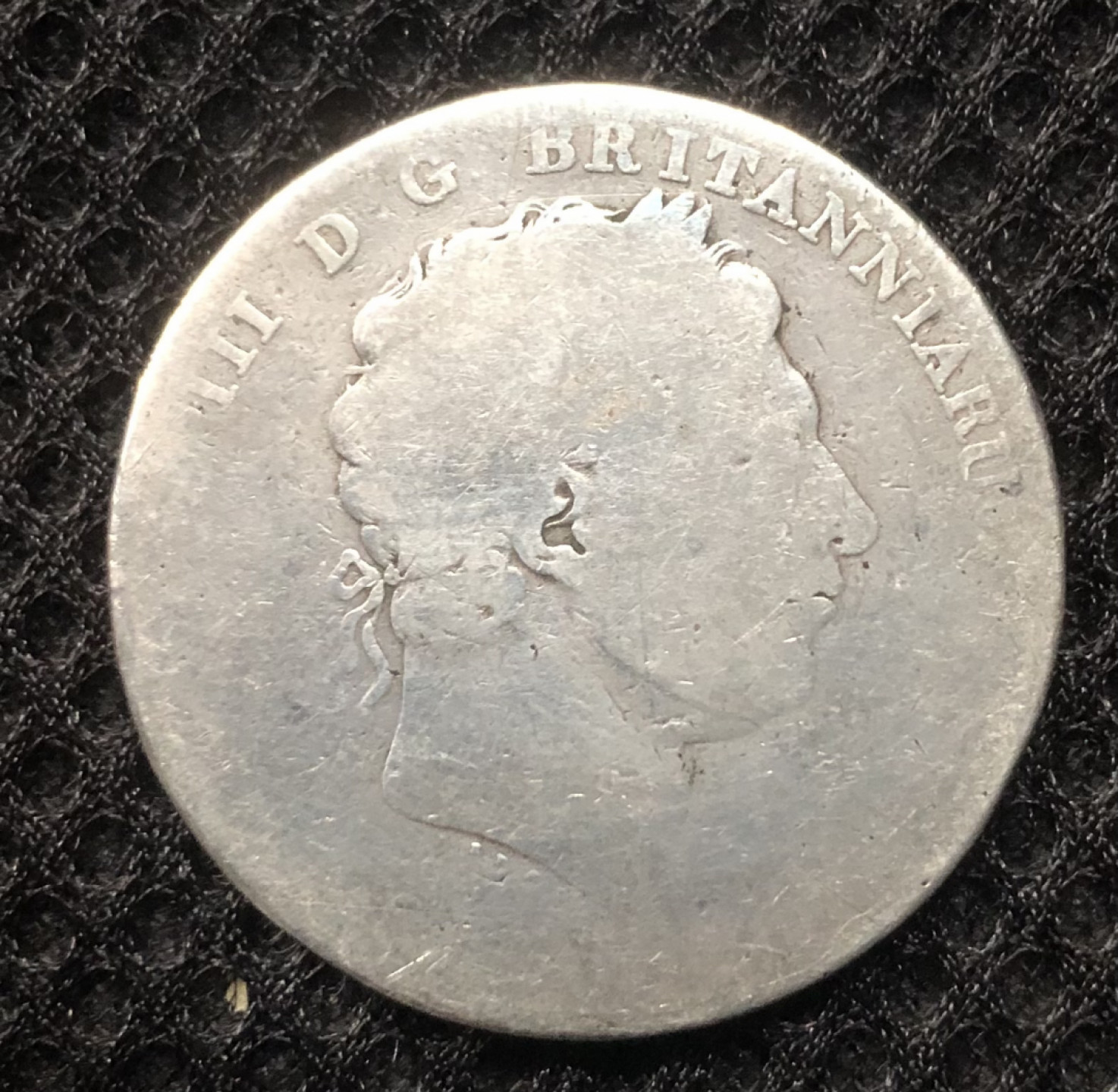 【保诚微拍】第4拍 世界钱币拍卖，88拍！ 英国 乔治三世1818-20年 克朗 马剑 大银币-1