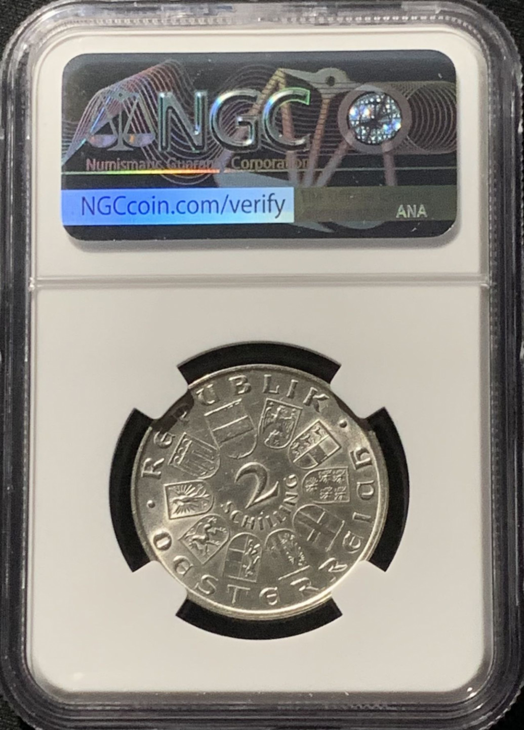 紫瑗钱币——第159期拍卖 奥地利 1929年 西奥多·比罗斯 2先令 银币 NGC AU Detail