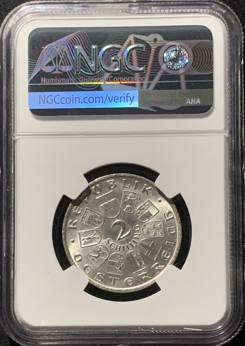 紫瑗钱币——第159期拍卖 奥地利 1928年 舒伯特 2先令 银币 NGC MS62