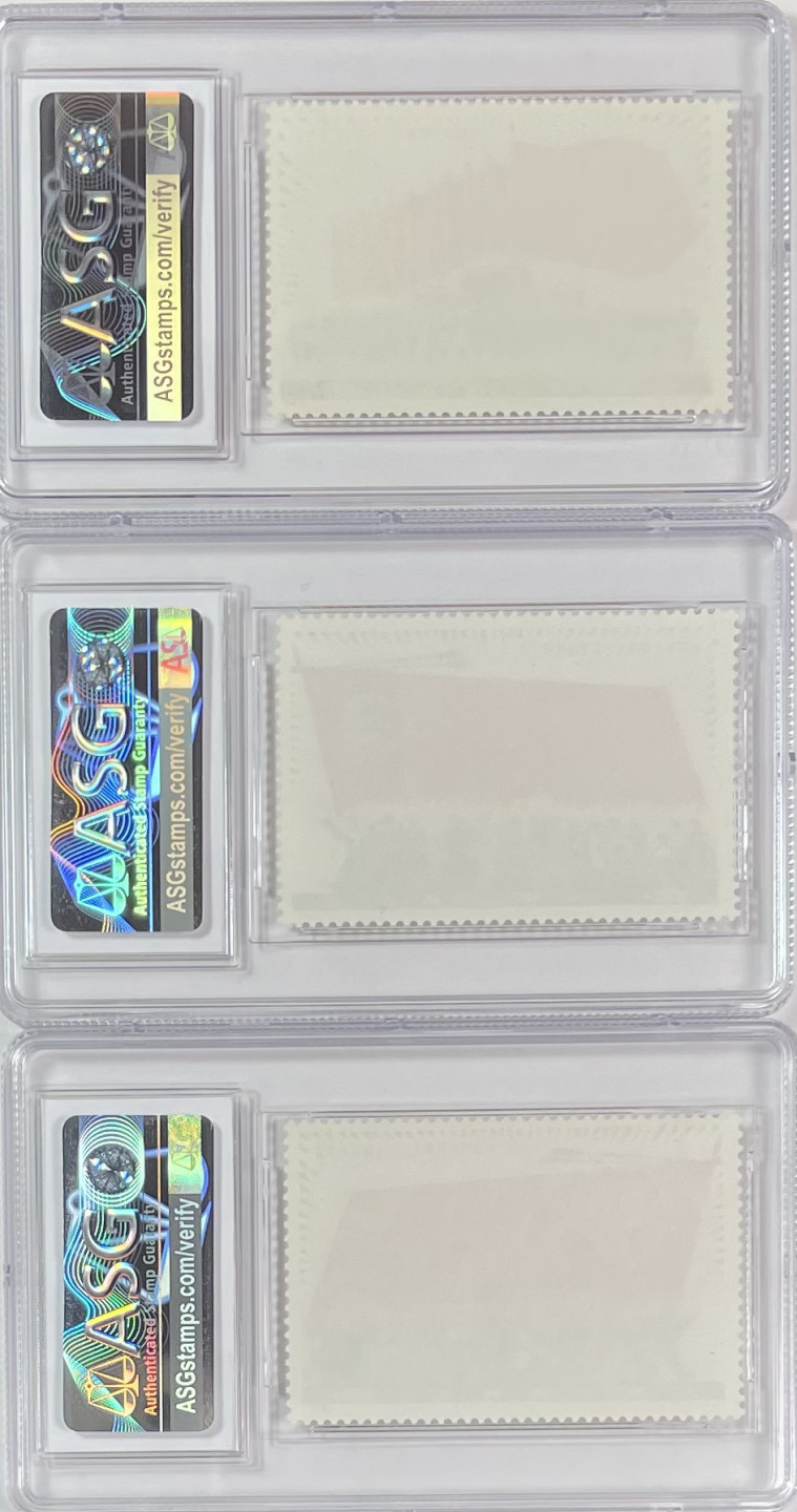 ASG 邮票拍品 拍品1 J23 十一大  ASG 95\85混，-1A85，余A95，中盒，最新出分。金粉票。