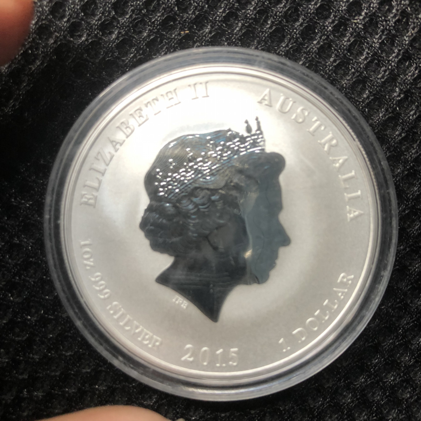 【保诚微拍】第4拍 世界钱币拍卖，88拍！ 【投资银币】 澳大利亚    2015年 生肖羊年 银币（31.1克 0.999银）