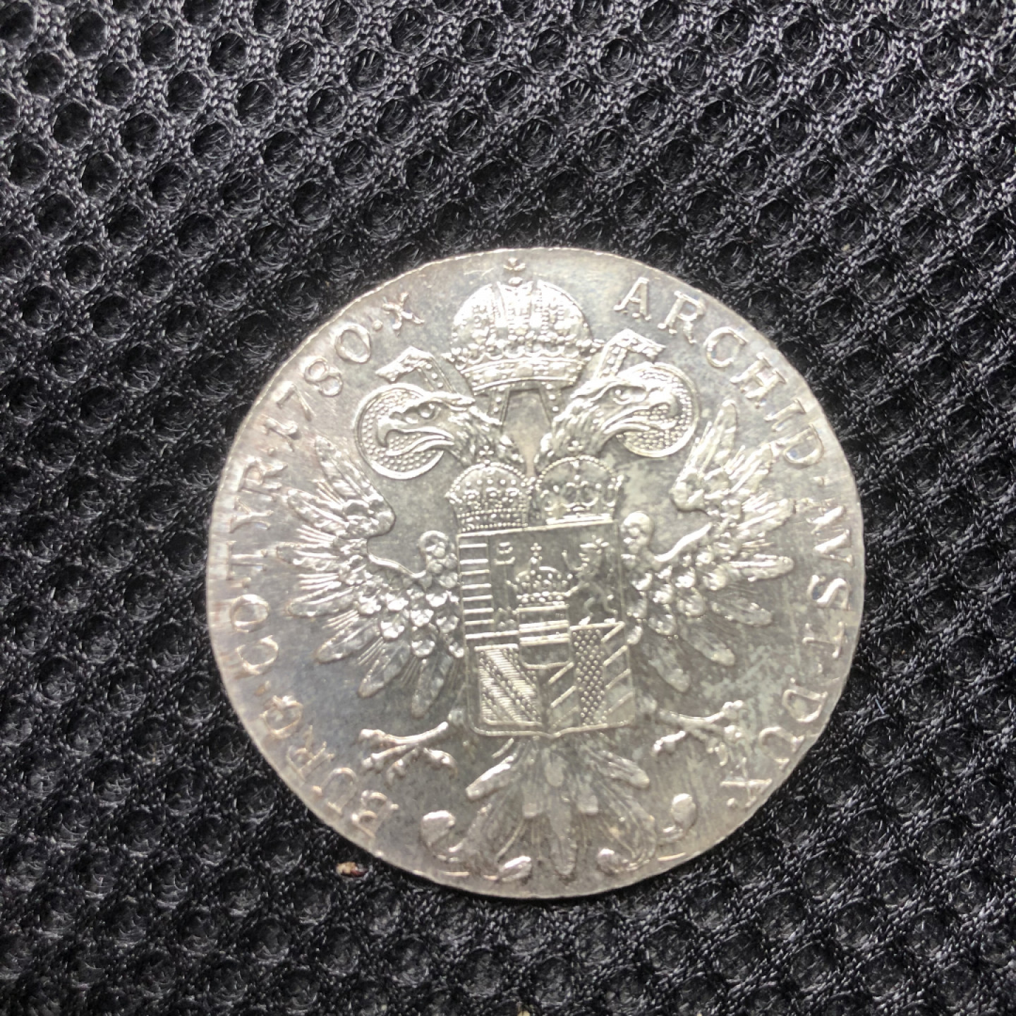 【保诚微拍】第4拍 世界钱币拍卖，88拍！  奥匈帝国 1780年 大奶妈 特蕾西亚 1泰勒 后铸版 银币 好品（28.7克 0.833银）