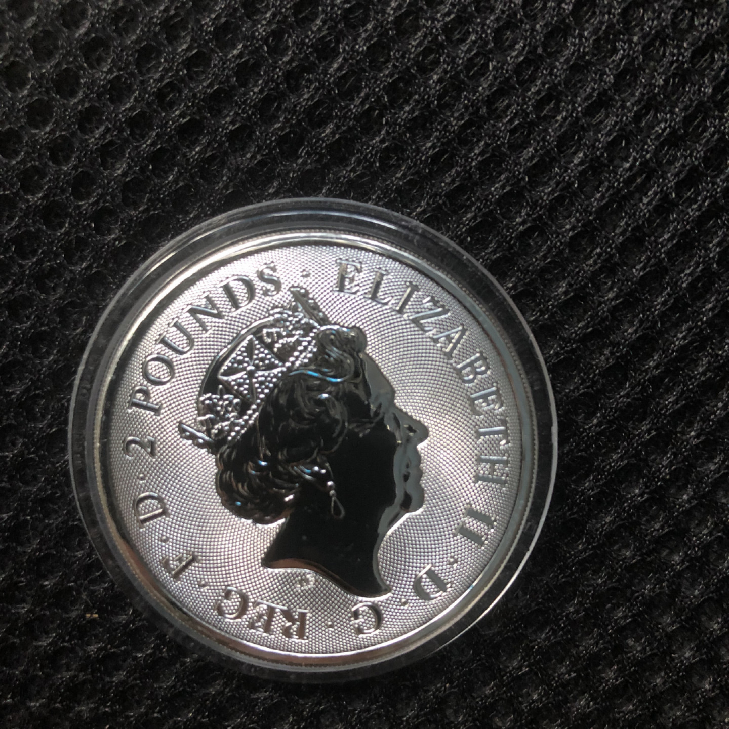 【保诚微拍】第4拍 世界钱币拍卖，88拍！ 【投资银币】 英国 2019年 马剑 1盎司 银币（31.1克 0.999银）