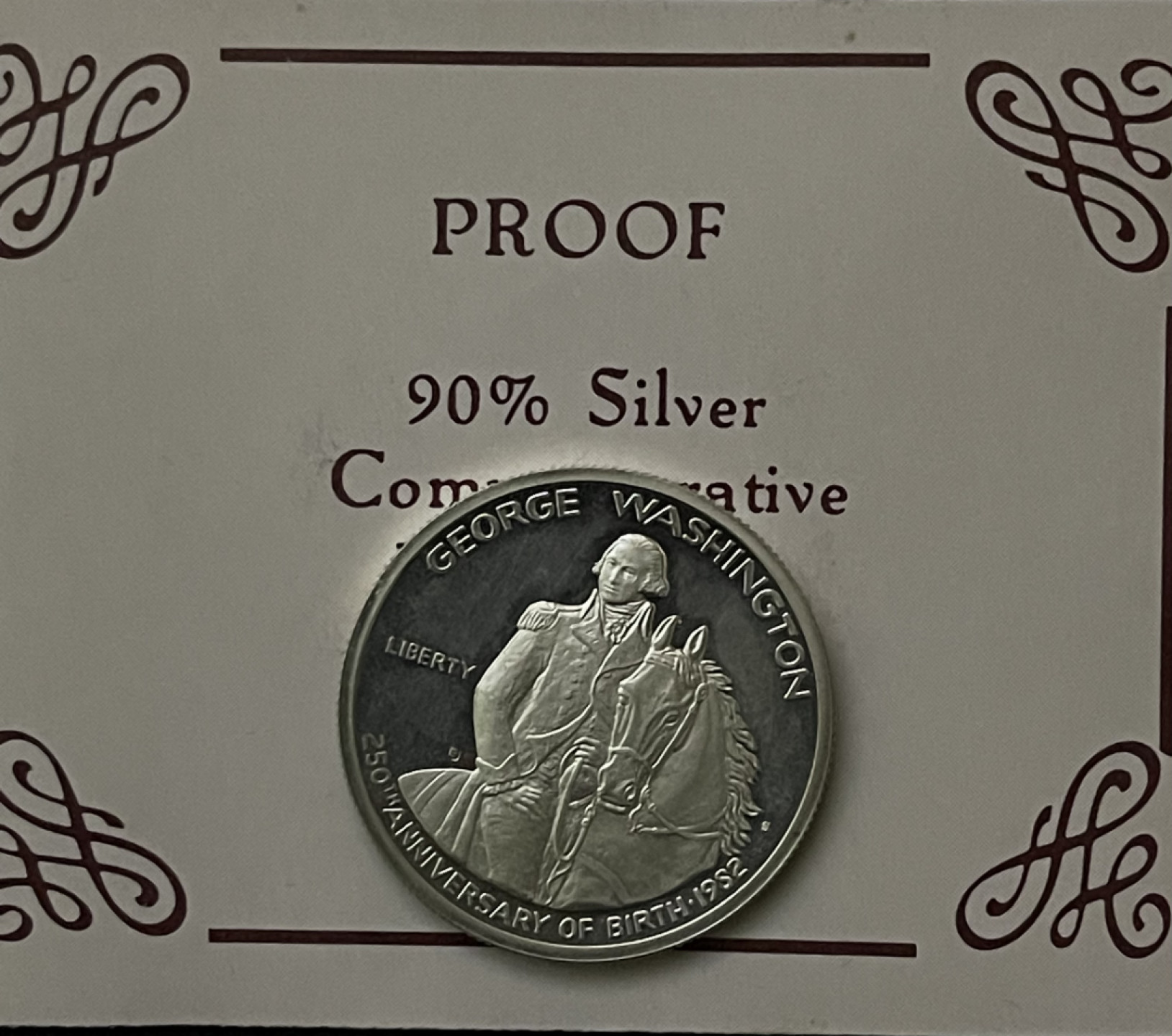 【丑猫1226】今晚7点整，全自动快拍。 美国1982年华盛顿银币(半圆)