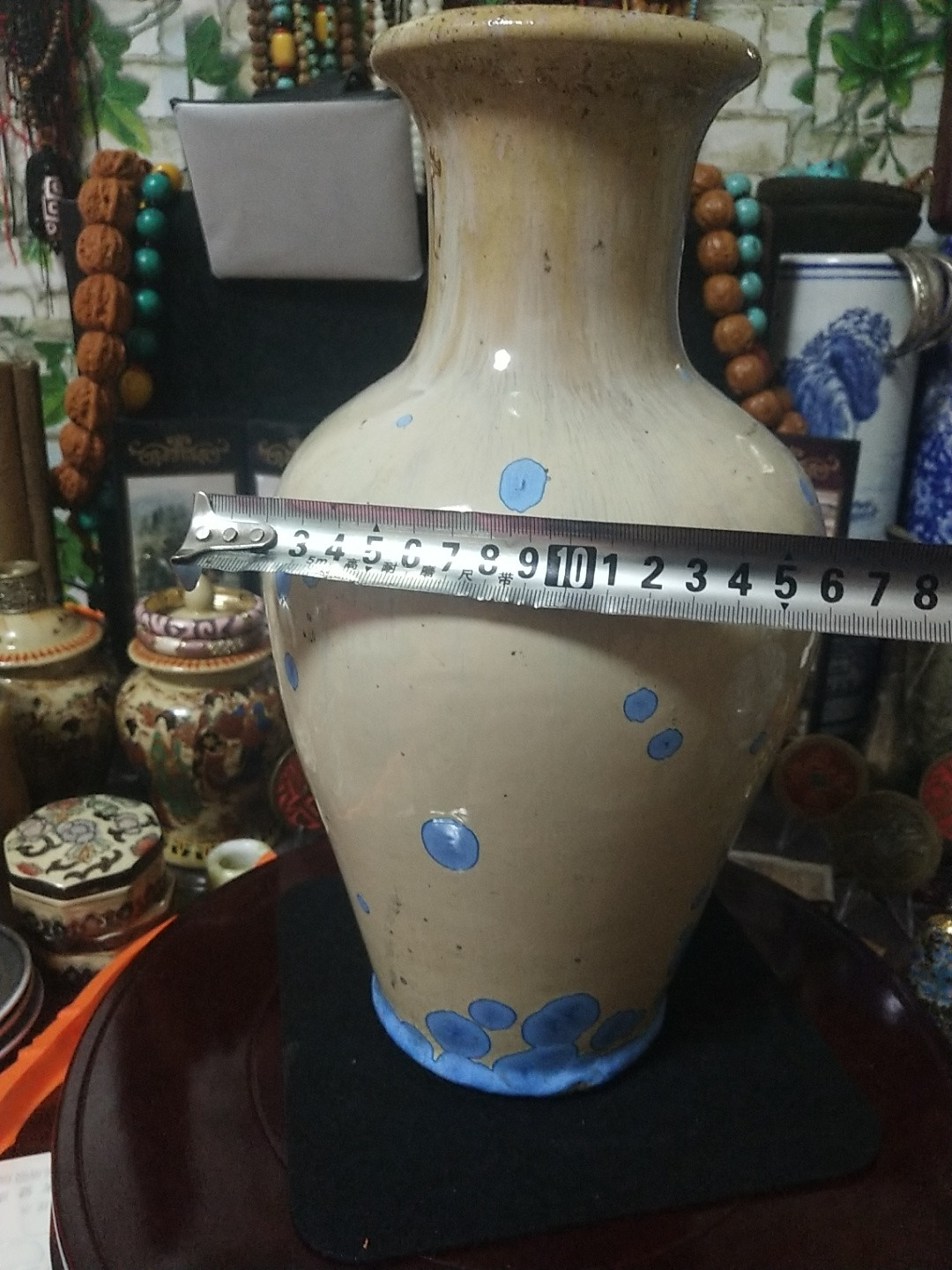 海弟收藏专场 民国大花瓶一个，有窑变，全品无磕碰，细节品相如图所示，一物一图中拍按图发货，保真包老假一赔十，售出非假不退不换。