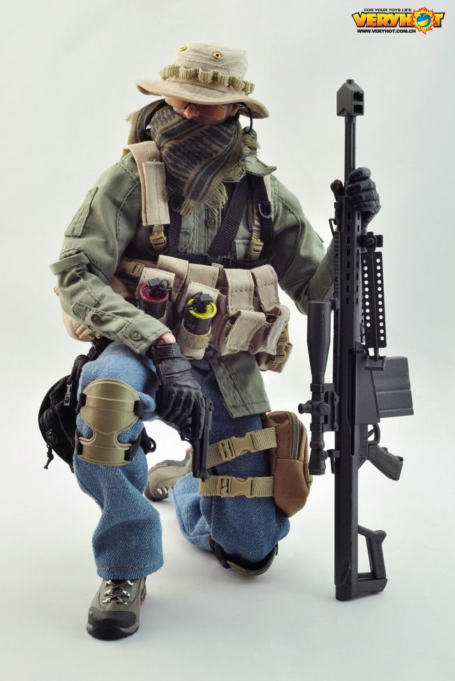 零元拍：Veryhot 1/6 ： PMC SNIPER/PMC狙击手 （1015#）拍品不包含头雕和素体