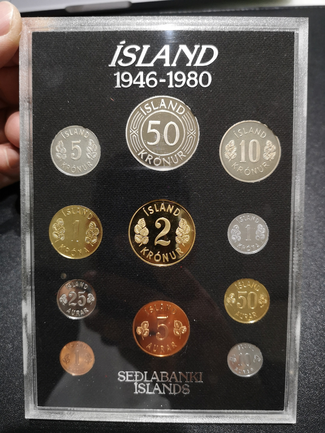 《外钞收藏家》第一百五十七期拍卖（本期62件）（连拍场） 冰岛1946-80年 精致币一套 