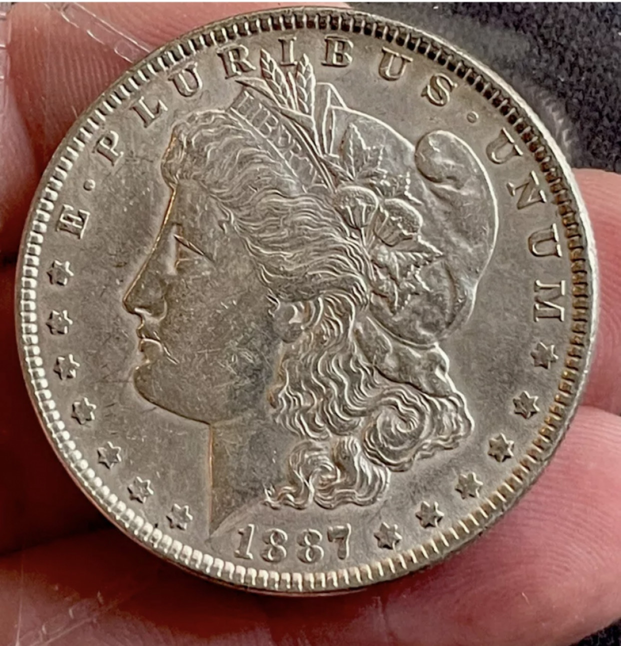 【保诚微拍】第4拍 世界钱币拍卖，88拍！ 美国 1887年摩根 大银币（26克 0.9银）好品