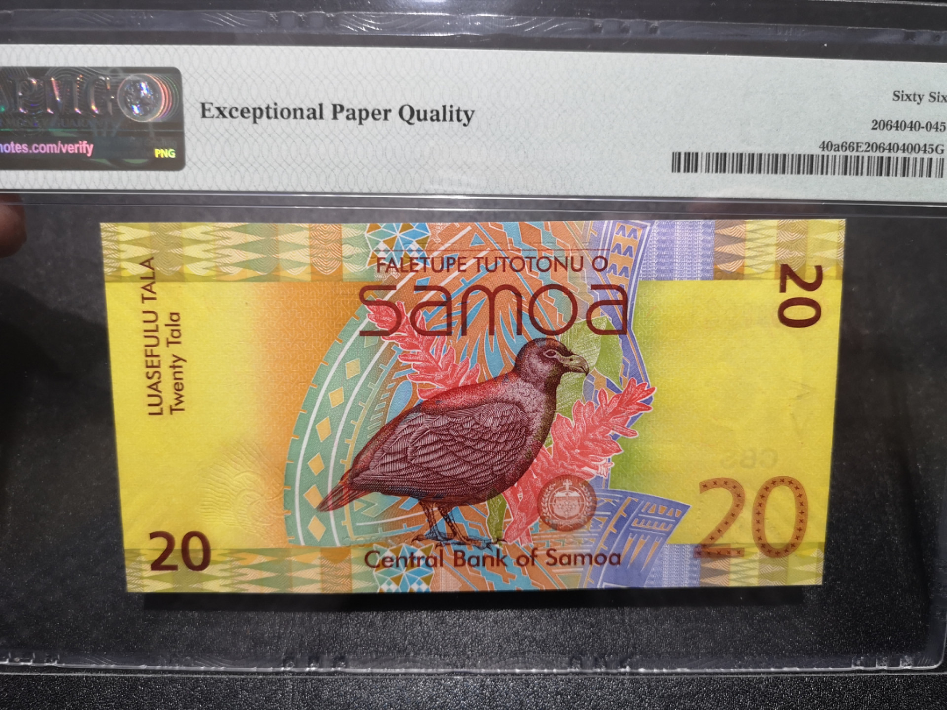 《外钞收藏家》第一百五十七期拍卖（本期62件）（连拍场） 2008年萨莫亚20 PMG66 无47