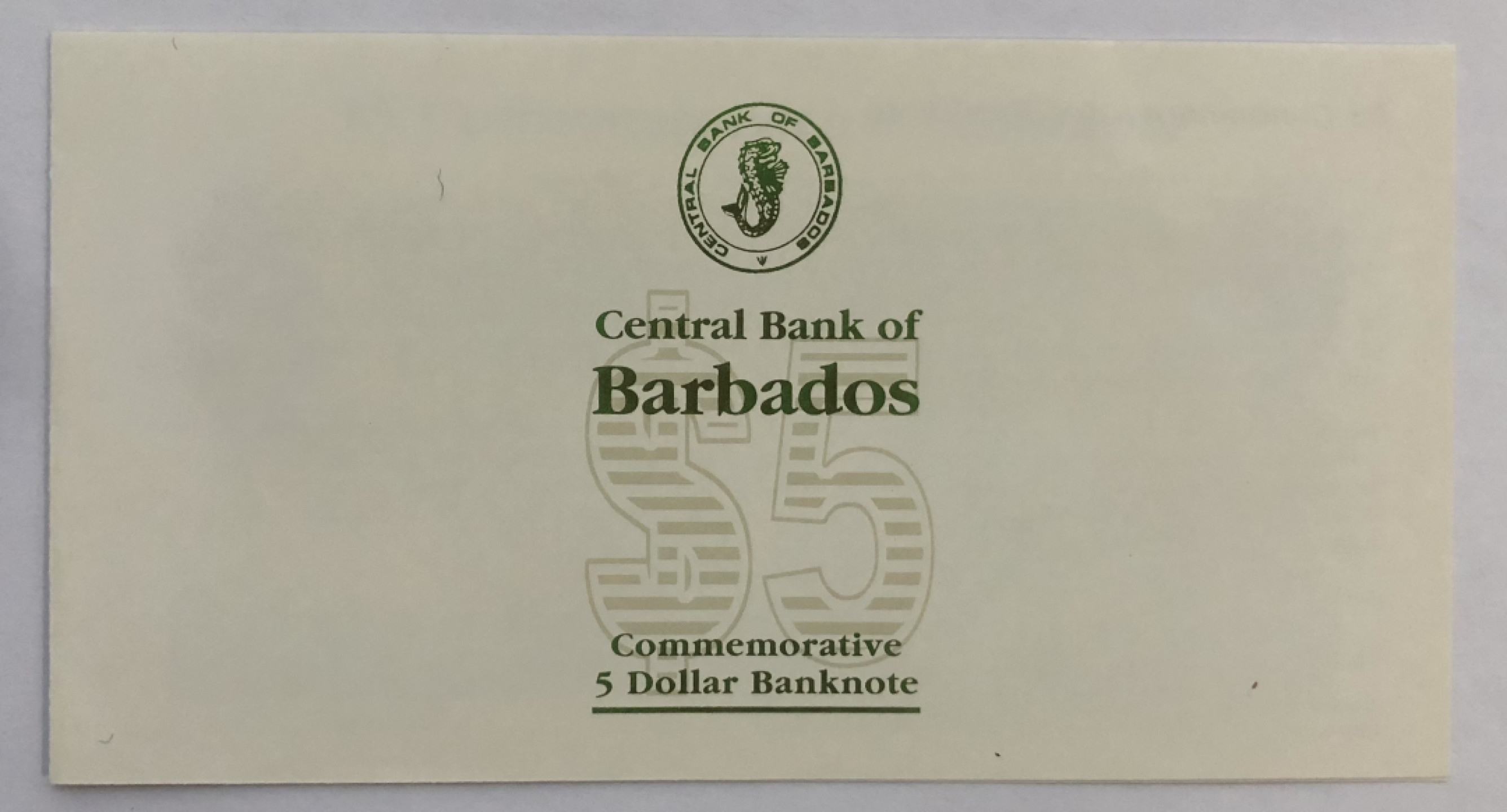 2025第25场（总第225期）：精品测试钞、纪念钞、塑料钞、连体钞综合场 百位小号747 巴巴多斯“央行成立30周年”5元纪念钞册装UNC（发行量仅1000枚）纪念钞是粘在册子上的