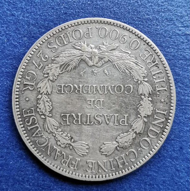 【保诚微拍】第4拍 世界钱币拍卖，88拍！  法属 印支 1925年 坐洋 银币（27克 0.9银）