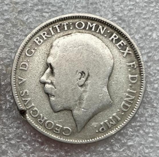 【保诚微拍】第4拍 世界钱币拍卖，88拍！ 英国 乔治五世 1920年 弗洛林 银币（11.2克 0.5银）