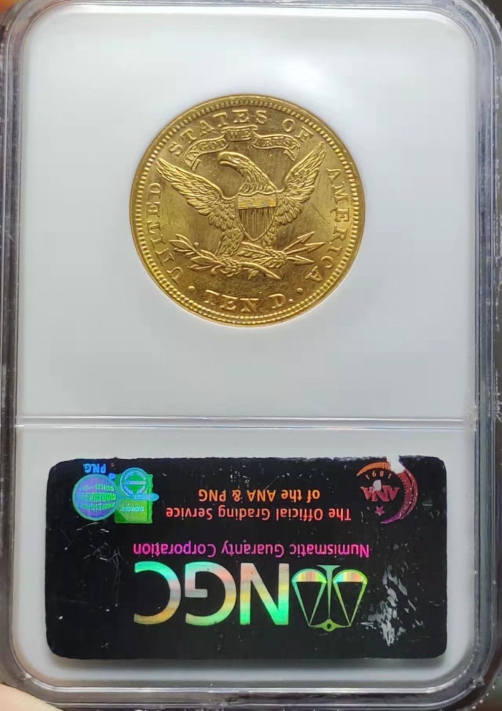 【保诚微拍】第4拍 世界钱币拍卖，88拍！ 【PCGS MS62】美国 1886年 自由女神头像 10美元 金币（16.72克 0.9金）