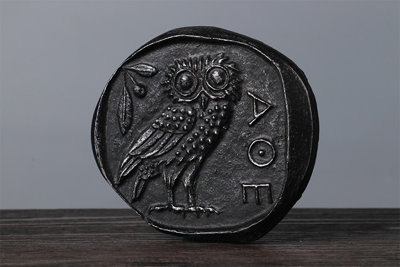 CSIS-GREAT评级精品钱币拍卖第一百二十二期 大英博物馆 复刻猫头鹰币树脂单面大型纪念章