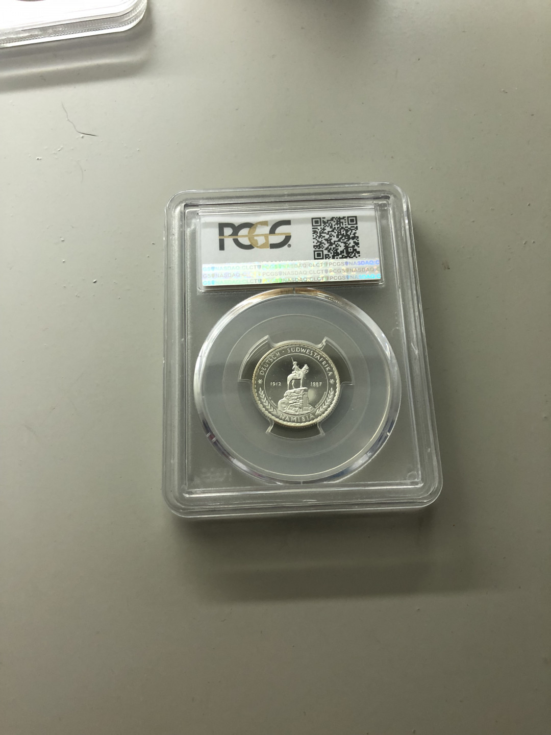 CSIS-GREAT评级精品钱币拍卖第一百二十二期 西南非洲 纳米比亚1987年选帝侯银样币pcgs69