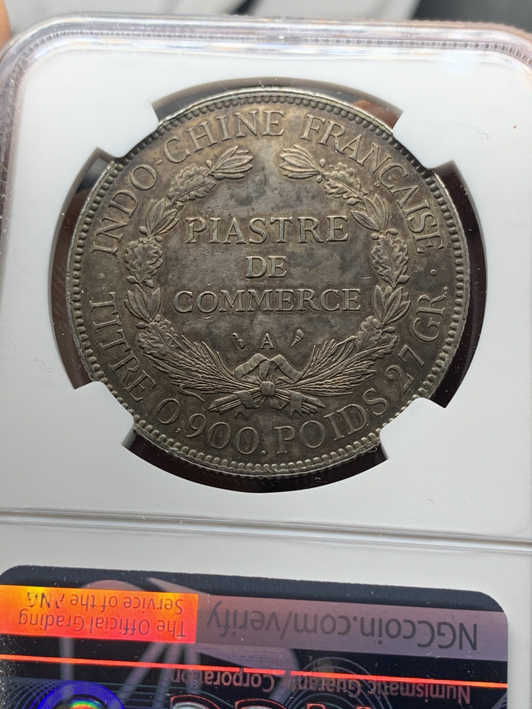 《竞宝斋》钱币微拍-第23场（全场顺丰包邮） NGC-UNCD  坐洋 1908 五彩冰粉   十分难得状态