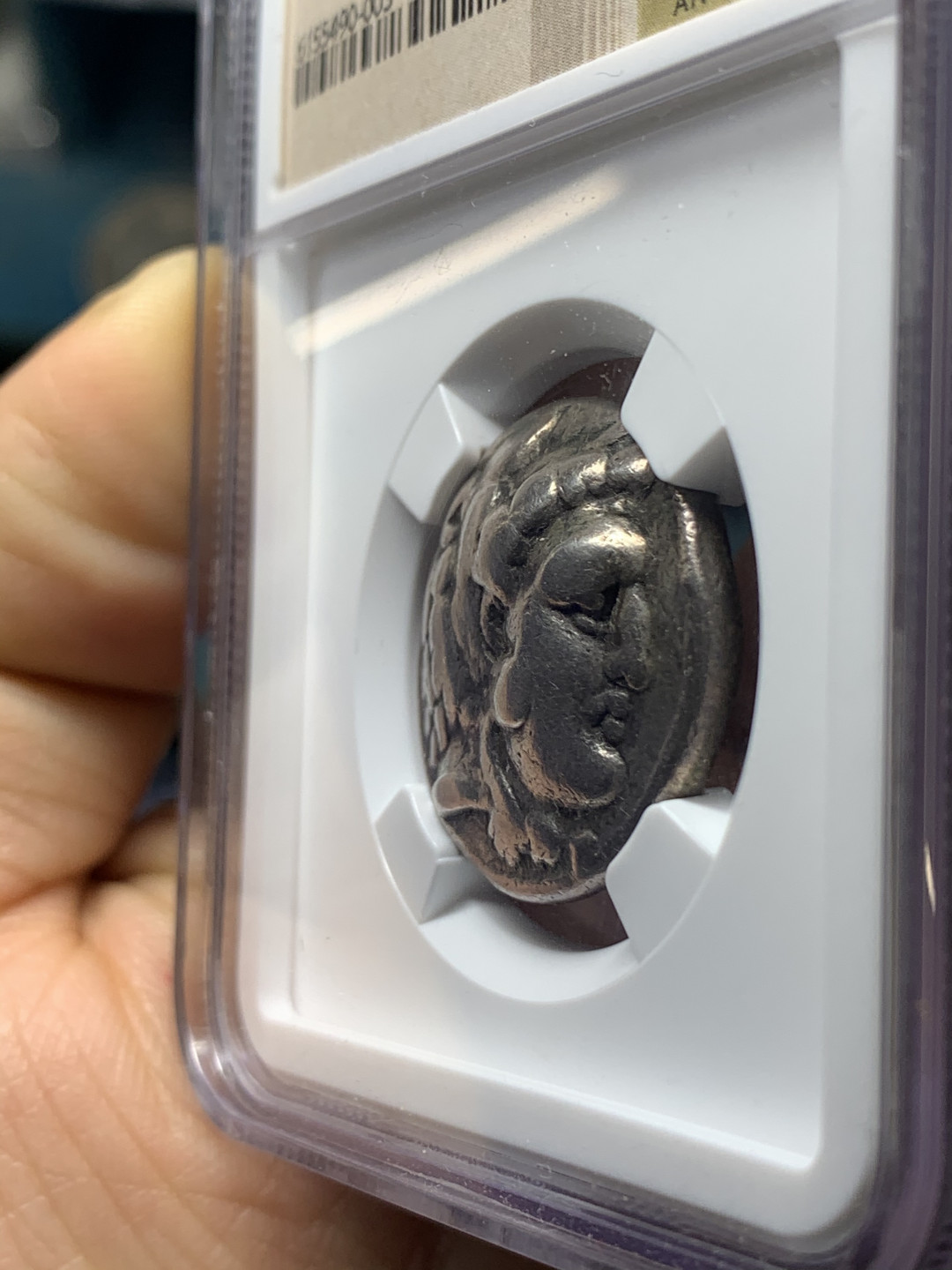 《竞宝斋》钱币微拍-第23场（全场顺丰包邮） NGC古典币评级 公元前 323-317年 古希腊 马其顿王国 亚历山大大帝 “大力神”4德 大银币 16.95克