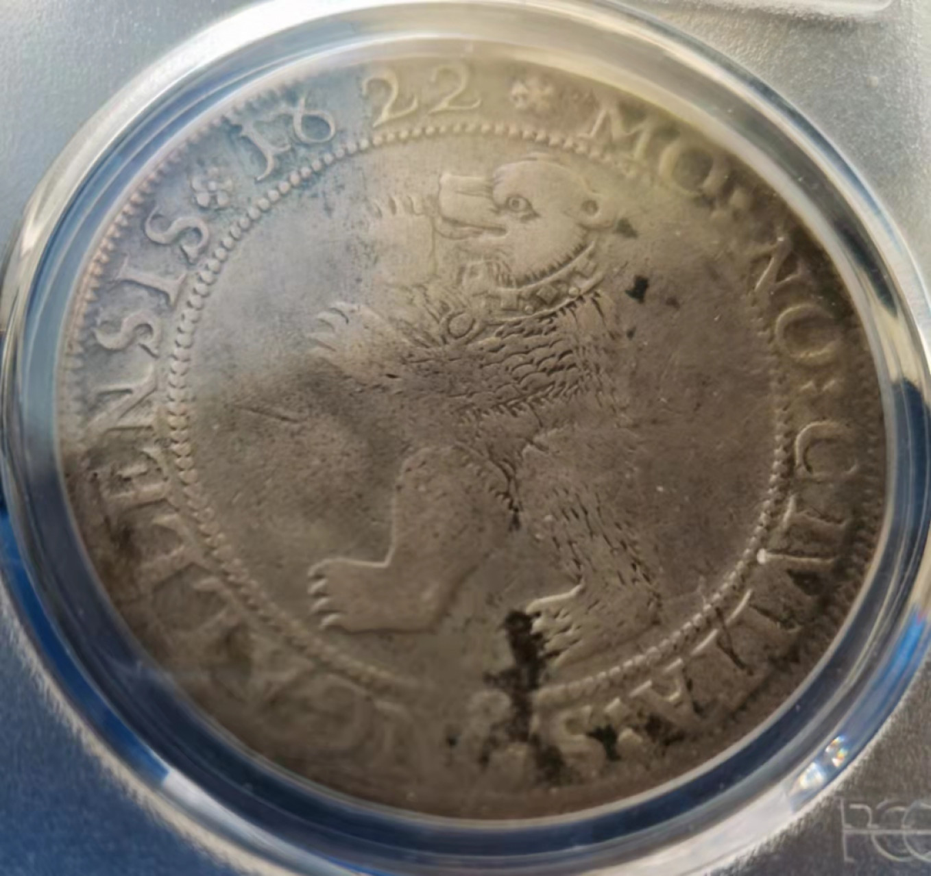 第22期拍卖会 瑞士圣伽尔1622年熊泰勒大银币