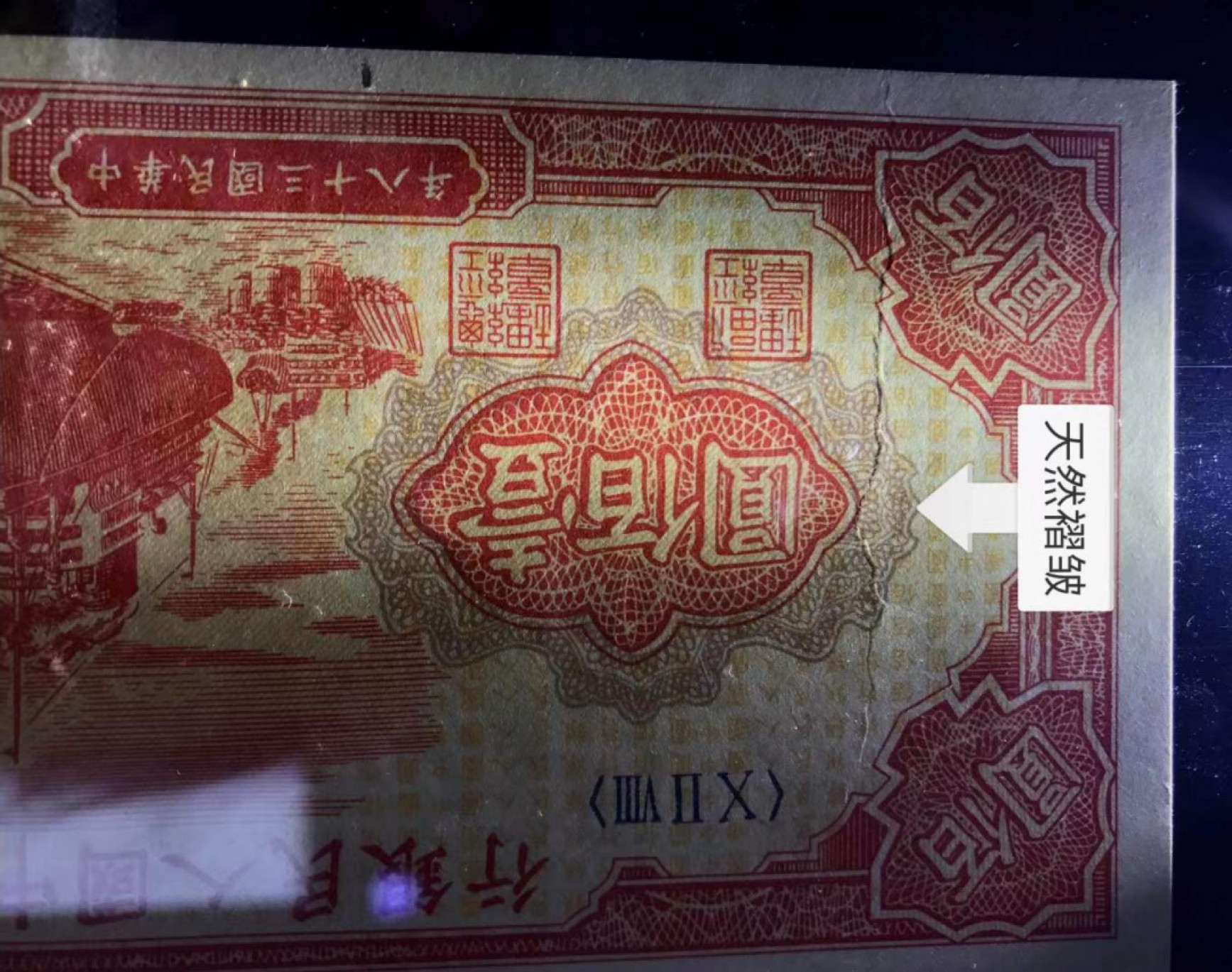 【华誉王者】1873期拍卖 一版红轮船错版币 美评高分 天然褶皱 带官方错标 一版PMG65E季军分 028- 86077114