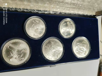 【海寧潮】第三期圣诞专场 - 【海寧潮】苏联1979年莫斯科奥运银币5枚套含纯银133.4克