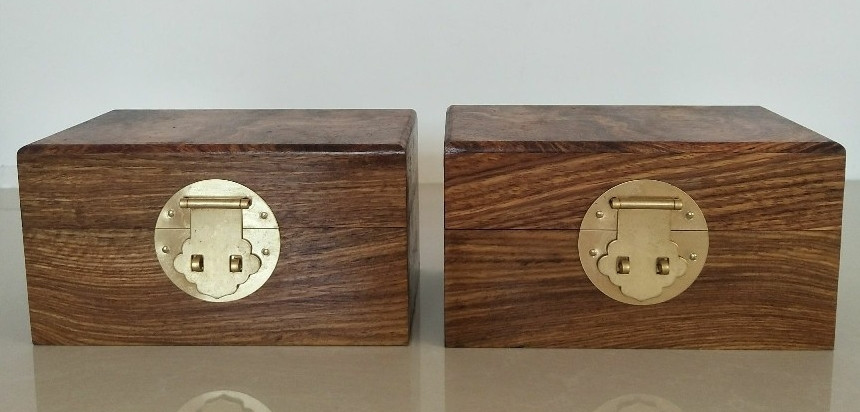 非洲花梨木首饰盒两个一起
