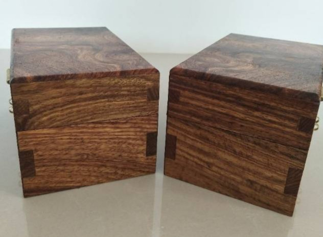 非洲花梨木首饰盒两个一起